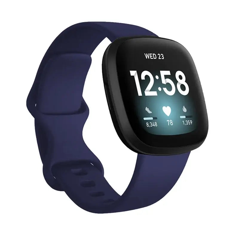 Fitbit Versa & Sense Silicone Double-Loop Band - Midnight Blue