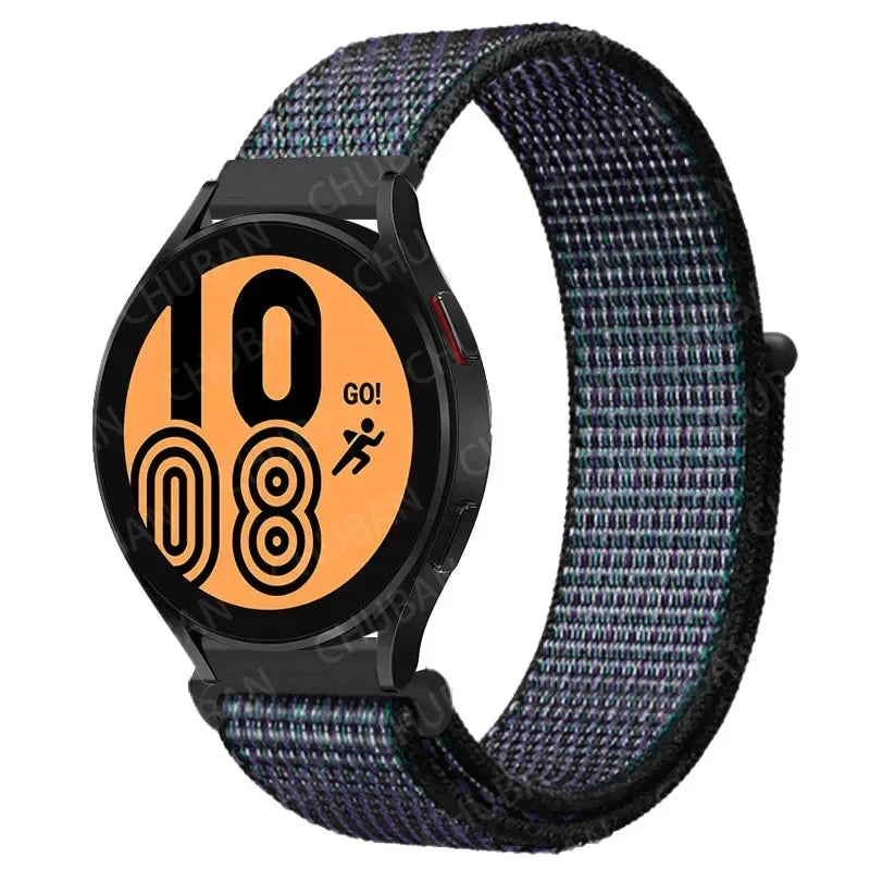 COROS Nylon Sport Loop Watch Band in Solid & Mixed Colors - Black Spectrum