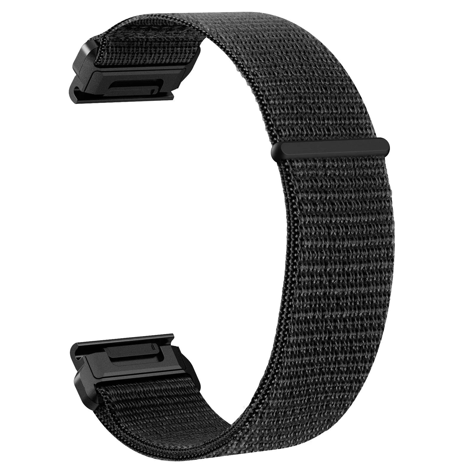 Garmin Nylon Quick Release Strap - Soft and comfortable black band for smartwatch, ideal replacement strap.