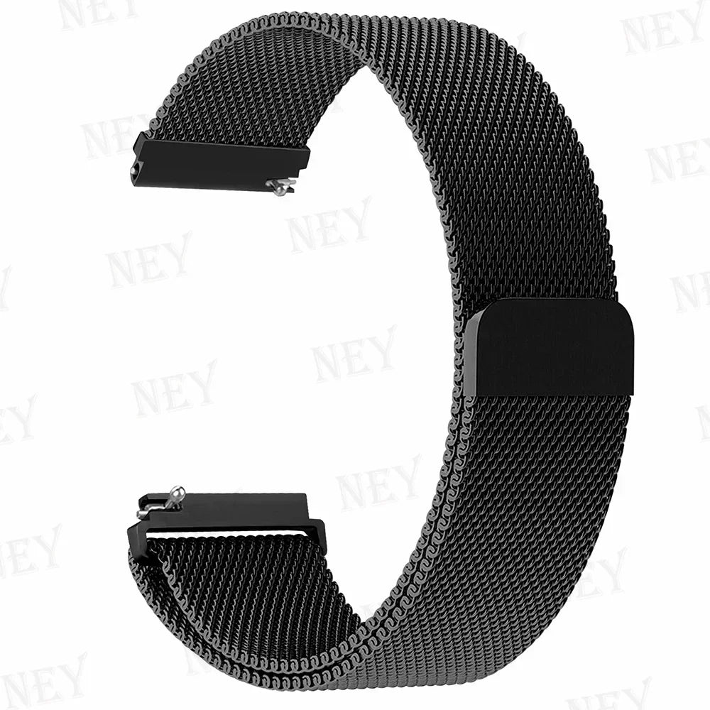 Polar Stainless Steel Milanese Mesh Band – Black