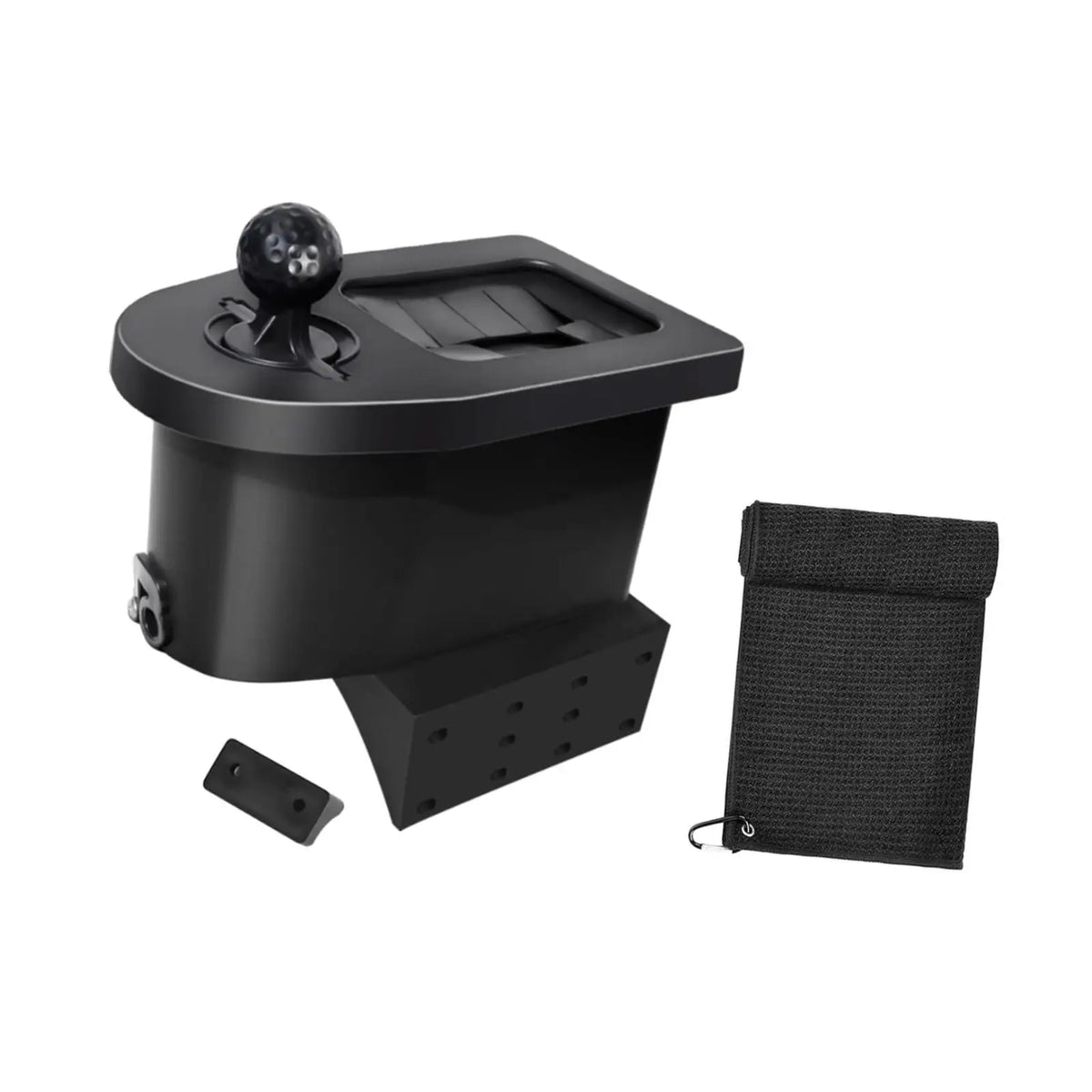 Golf Cart Ball & Club Washer with Bracket and Towel