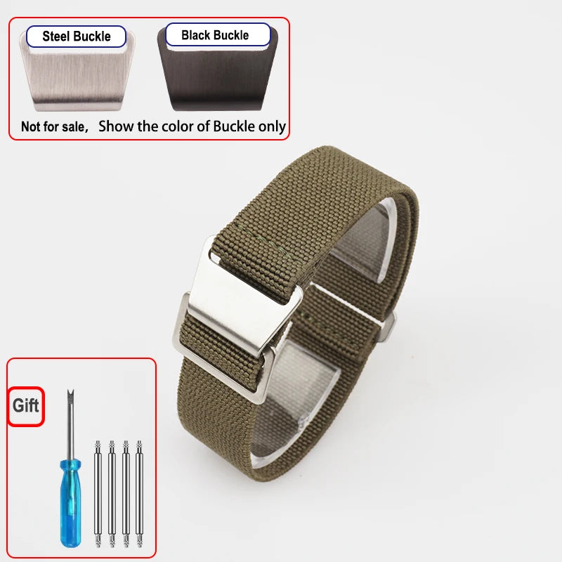 COROS Elastic Nylon Parachute Watch Band - Green