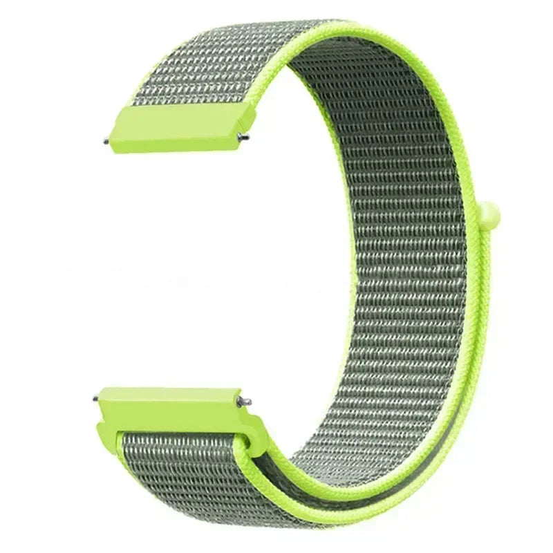 Polar Woven Nylon Hook-and-Loop Band – Olive / Lime Edge