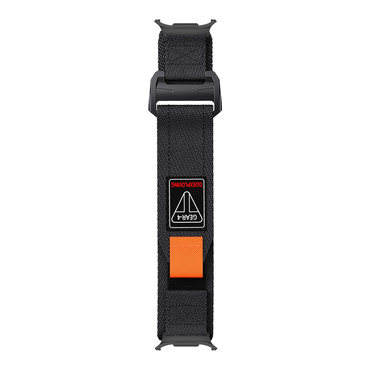 Samsung Galaxy Braided Nylon Watch Band – Ultra/Ultra2 Red Black Adventure in durable nylon with tactical design.