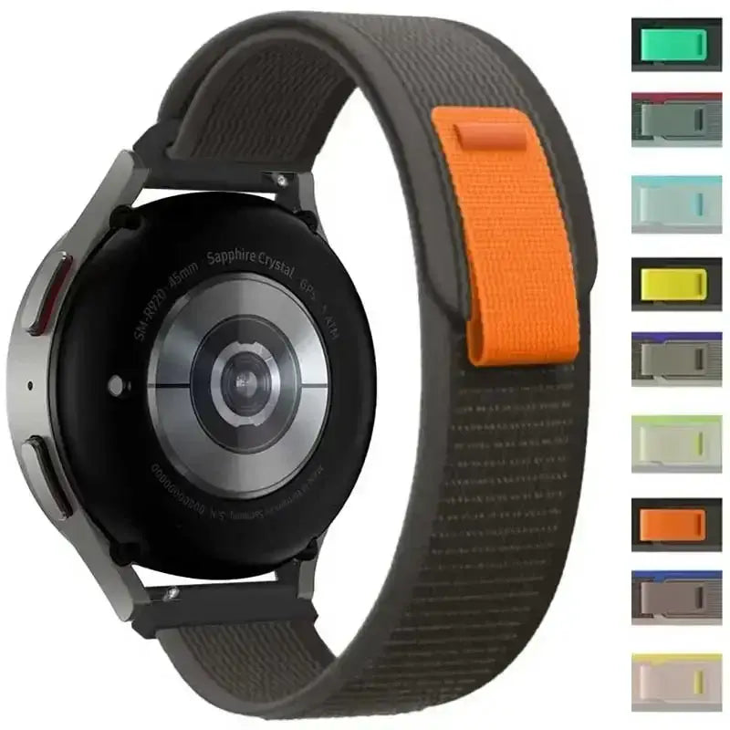 Amazfit Nylon Trail Loop Watch Band with Pull Tab - Trail loop and color previews
