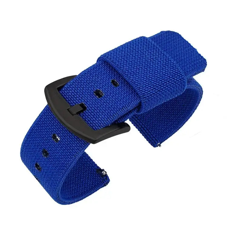 Suunto Woven Nylon Band with Fabric Keepers - Royal Blue / Black Buckle