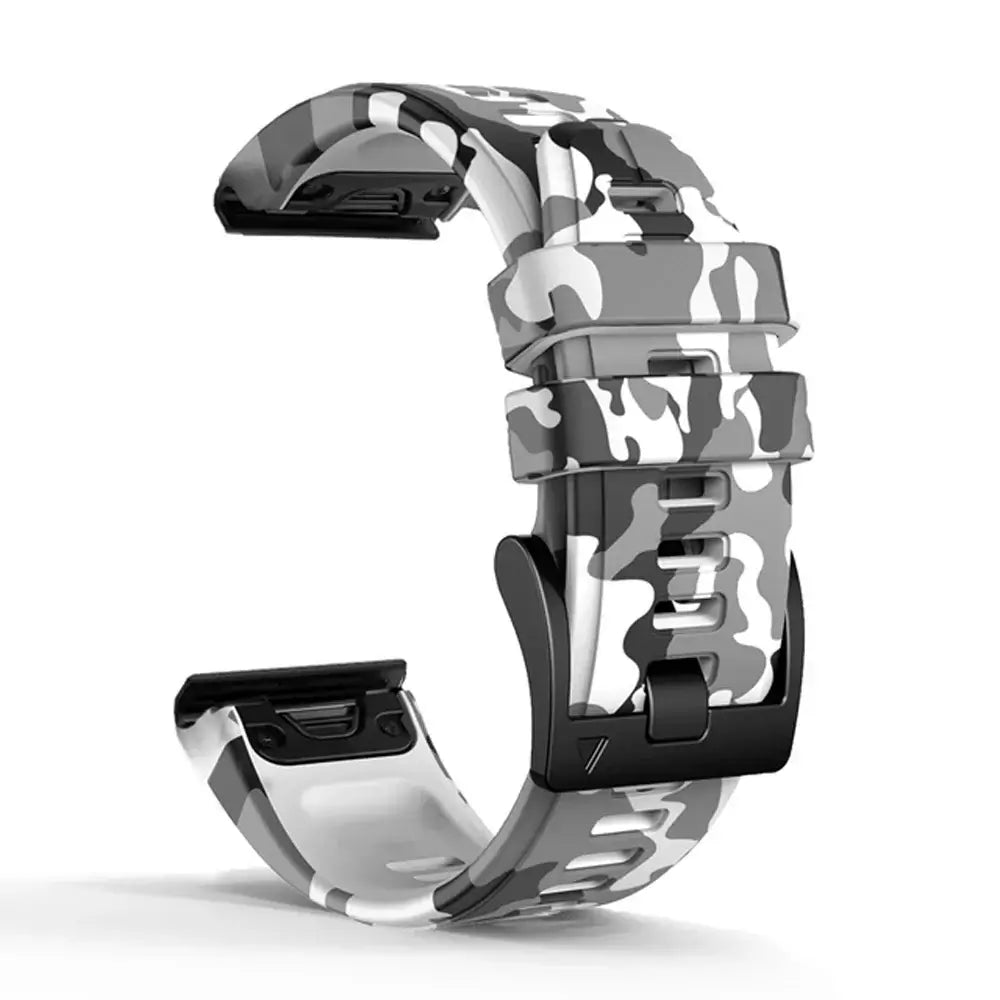 Garmin QuickFit Silicone Band - Camo and Two-Tone in White Camo