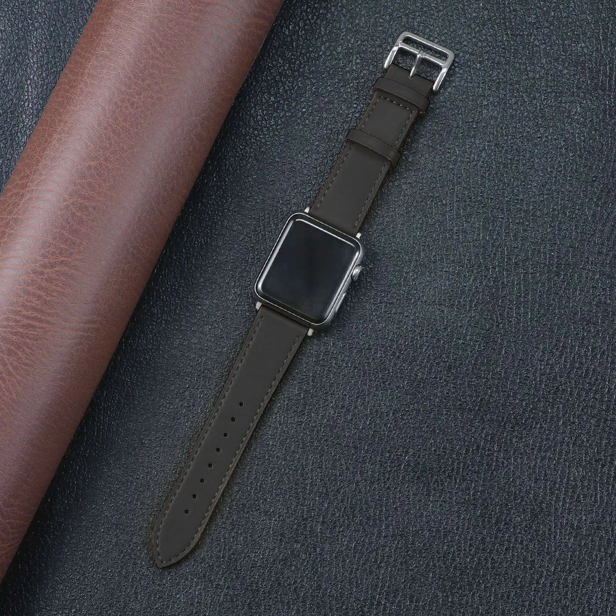 Fabric Apple Watch Strap - Solid, Two-Tone & Printed in Black