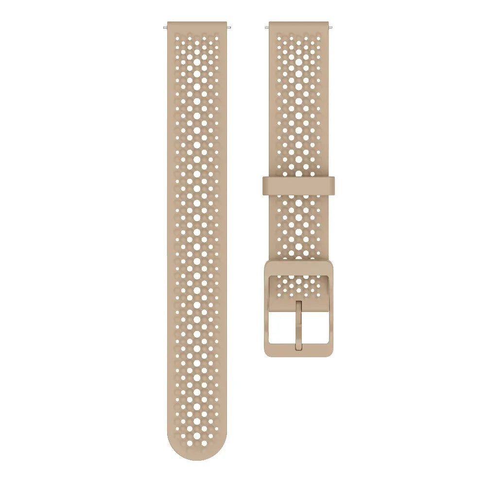 Garmin Lily 2 Perforated Silicone Band in milk tea
