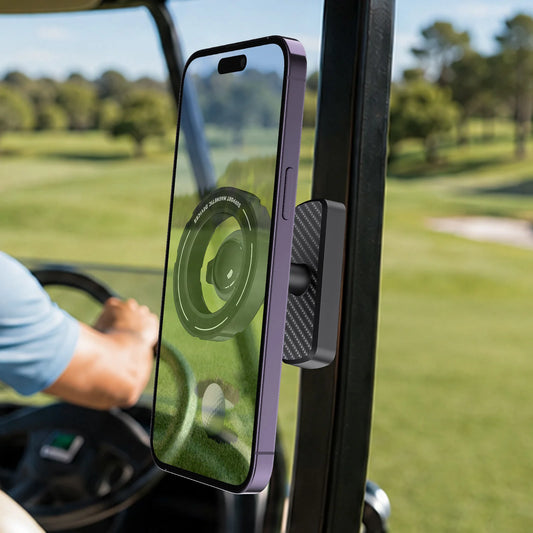 Magnetic Snap-On Phone Mount for Golf Carts, MagSafe Style