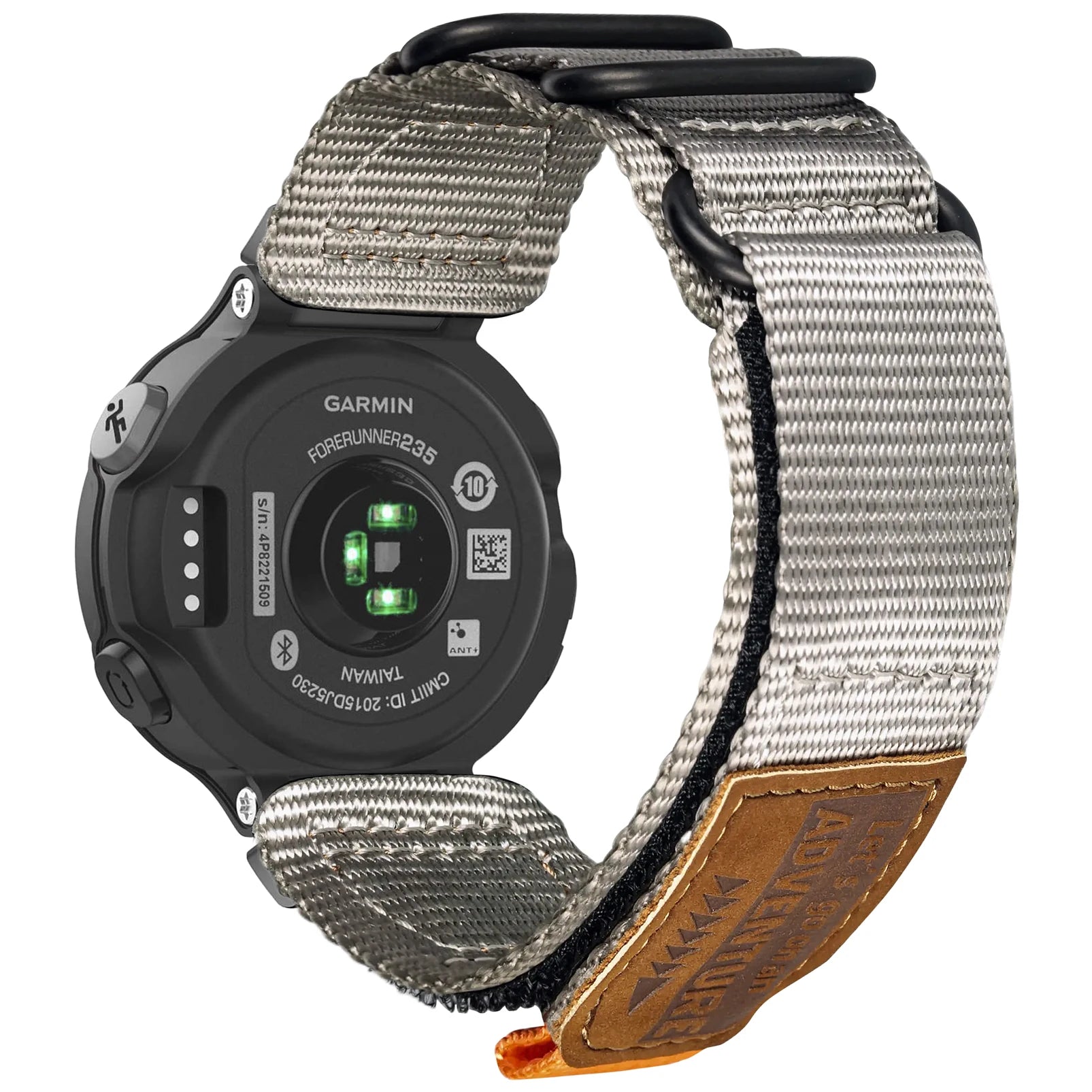 Garmin rugged nylon band strap for smartwatch, showing durable and adjustable design for active lifestyles.