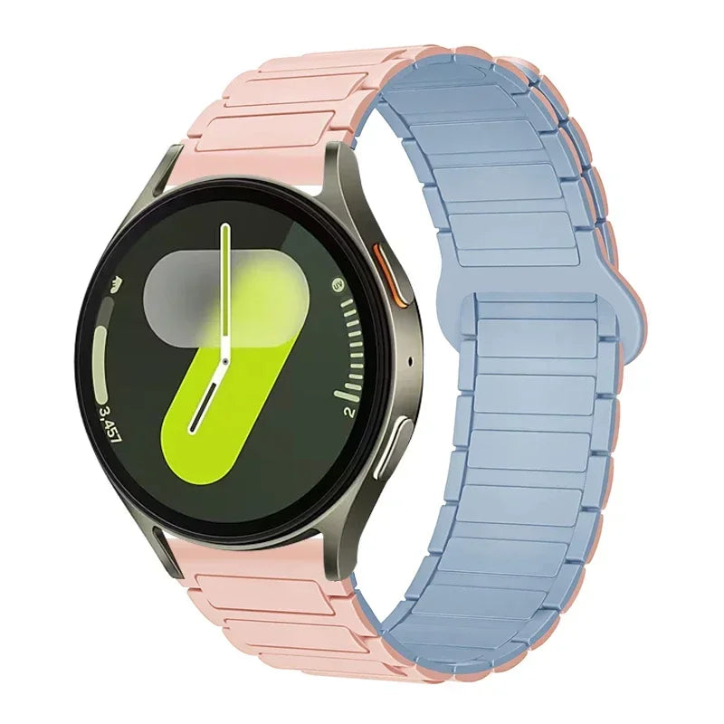 OnePlus Smartwatch Sport Magnetic Silicone Watch Band Strap on a smartwatch with a vibrant display and stylish design.