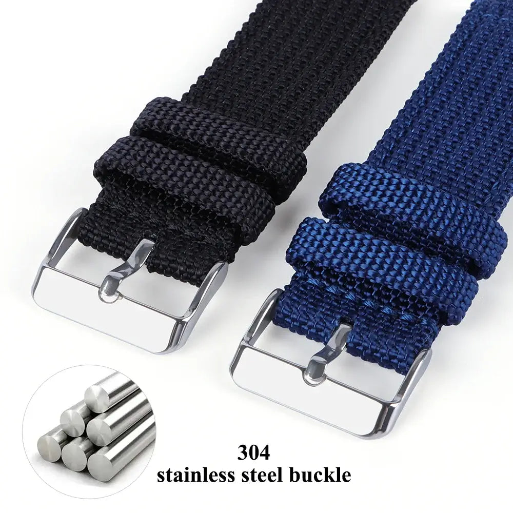 Nylon strap buckle and weave detail for Suunto – BandsCo Straps