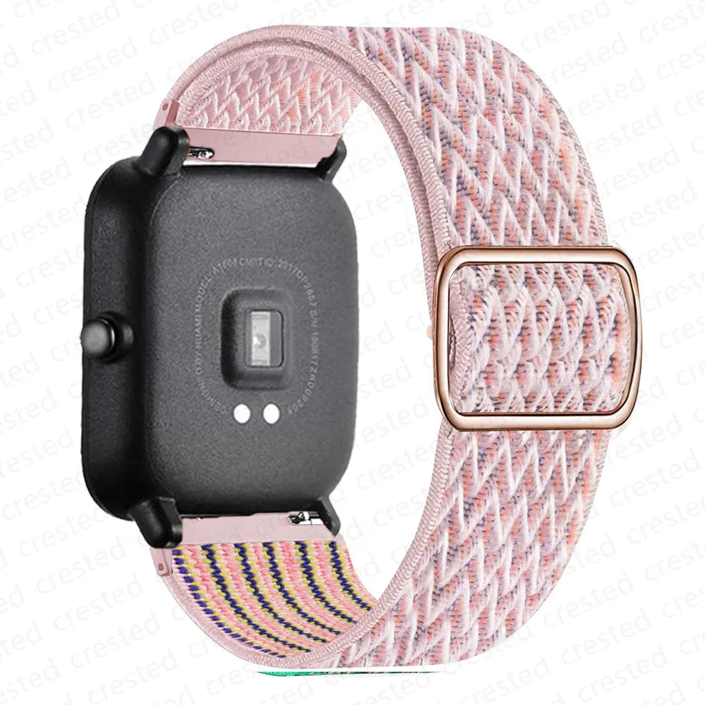 Adjustable Nylon Loop Band for Polar – Pink Chevron