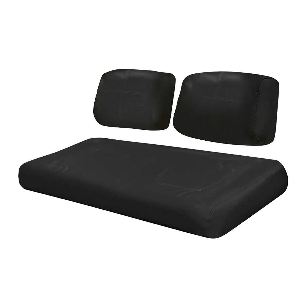 Club Car DS Seat Cover Set, Front Seat & Backrest, Black