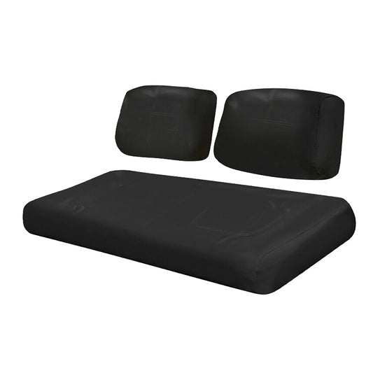 Club Car DS Seat Cover Set, Front Seat & Backrest, Black