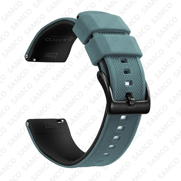 OnePlus Watch Band Quick Release Silicone Strap Sweat Resistant Black