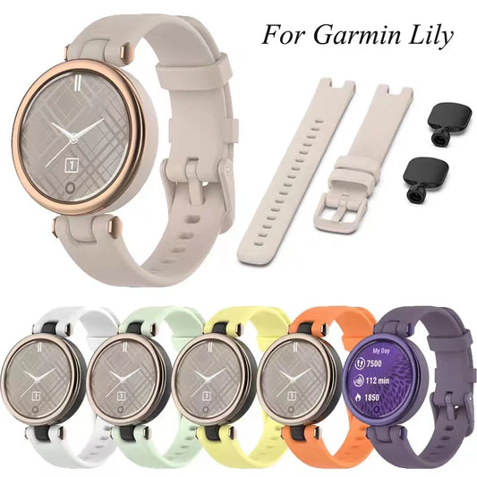 Garmin Lily (2021) Silicone Band on an original Lily with color options