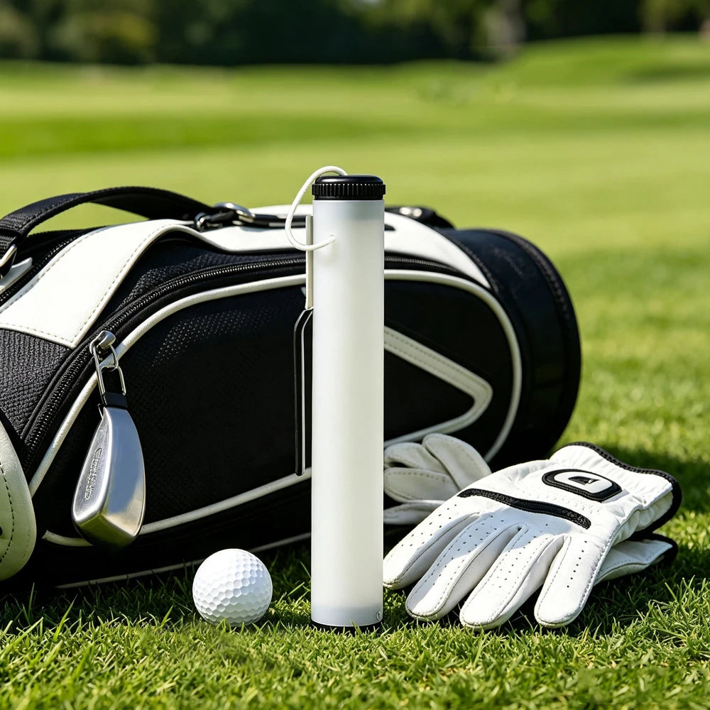Clip-On Golf Sand Bottle with Leak-Proof Lid, 12.8 in