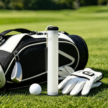 Clip-On Golf Sand Bottle with Leak-Proof Lid, 12.8 in