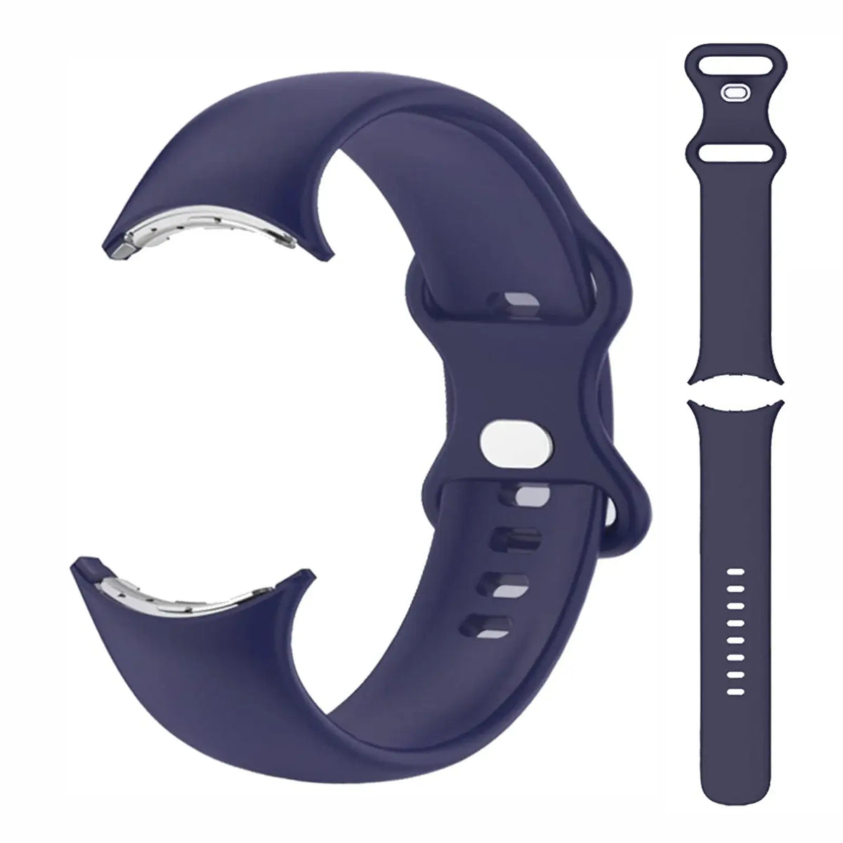 Silicone Google Pixel Watch Band - Two Strap Sizes in Deep Purple