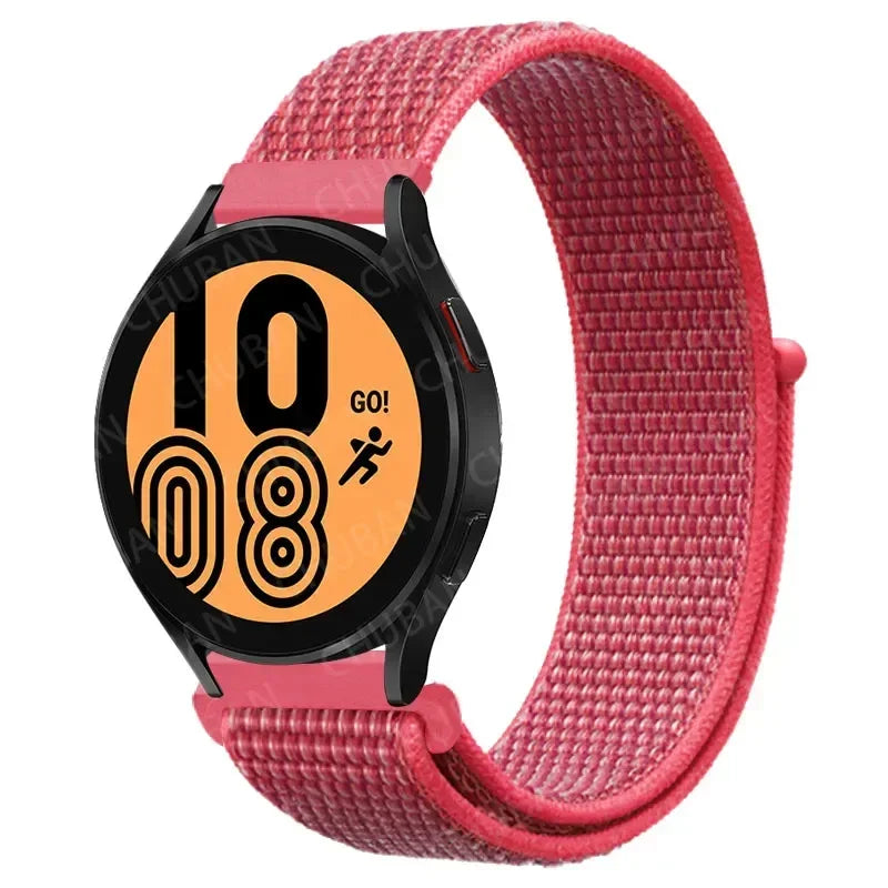 COROS Nylon Sport Loop Watch Band in Solid & Mixed Colors - Hibiscus Pink