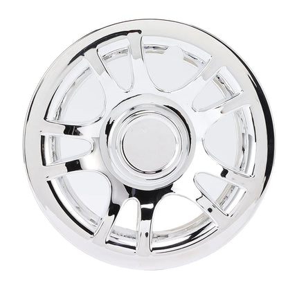 Chrome Golf Cart Hub Caps, 8 in, Set of 4