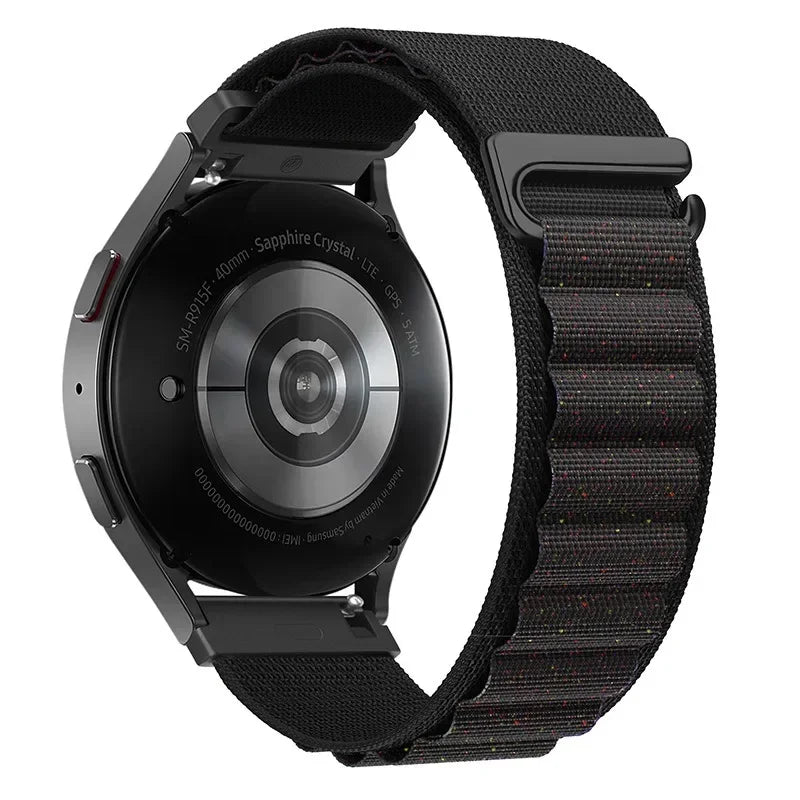 COROS Alpine-Style Nylon Loop Band – Black / Shimmer