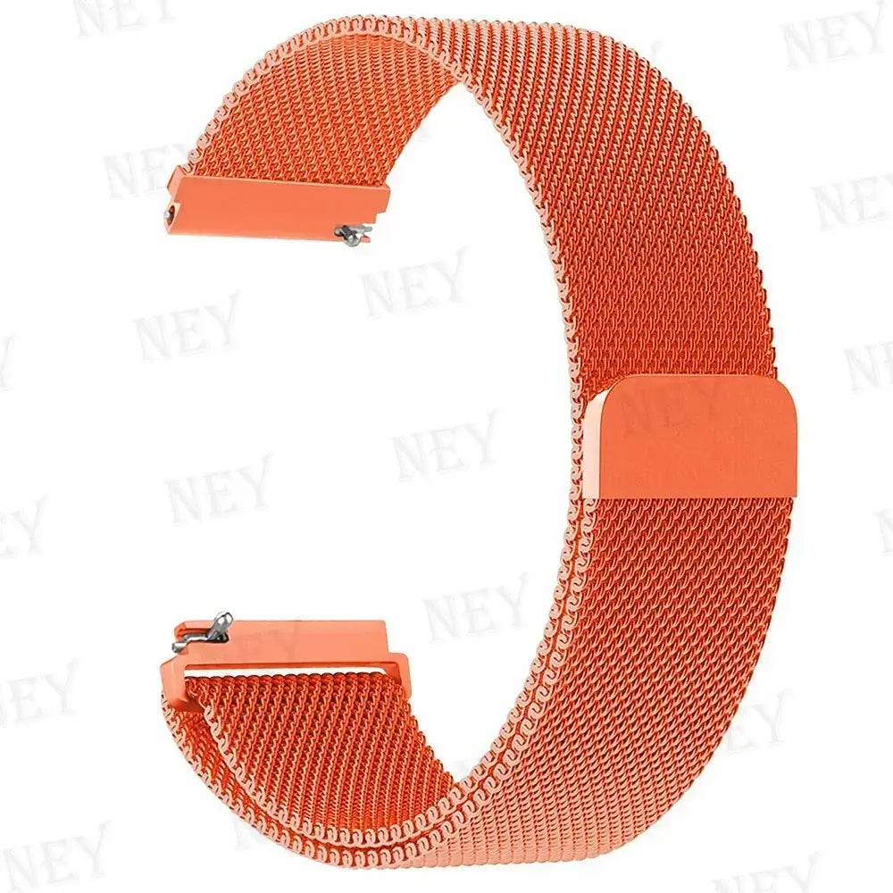 Amazfit Stainless Steel Milanese Mesh Band — Orange