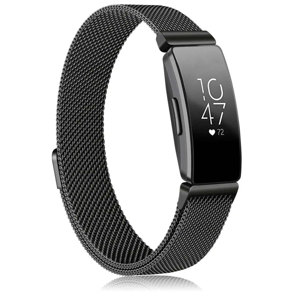 Fitbit Inspire 1/2/HR Magnetic Steel Mesh Band - Black