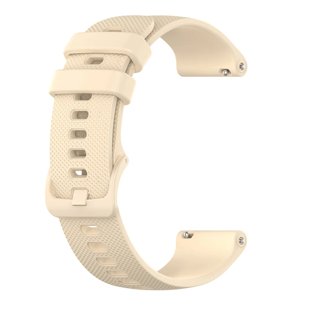 COROS Textured Silicone Band with Matching Buckle – Cream Strap