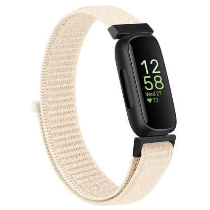 Fitbit Inspire 3 with comfortable nylon strap designed for everyday wear, showcasing adjustable fit for smartwatch bands.