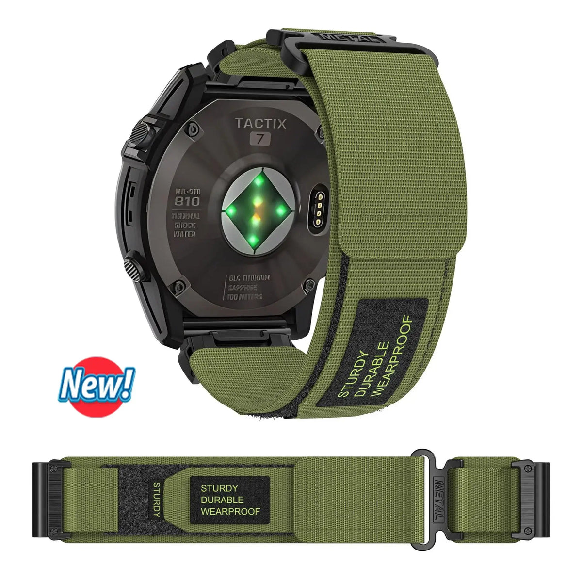 Garmin QuickFit Nylon Utility Loop Band in Olive Green