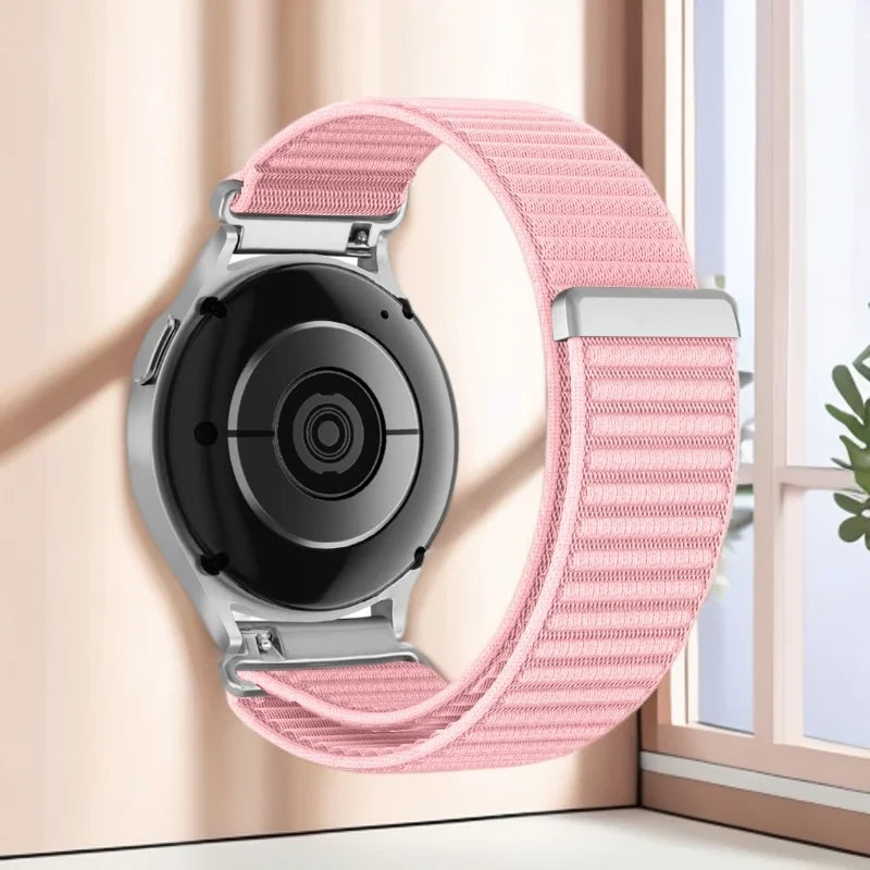 Ribbed Nylon Sport Loop Band for Motorola Moto — Light Pink