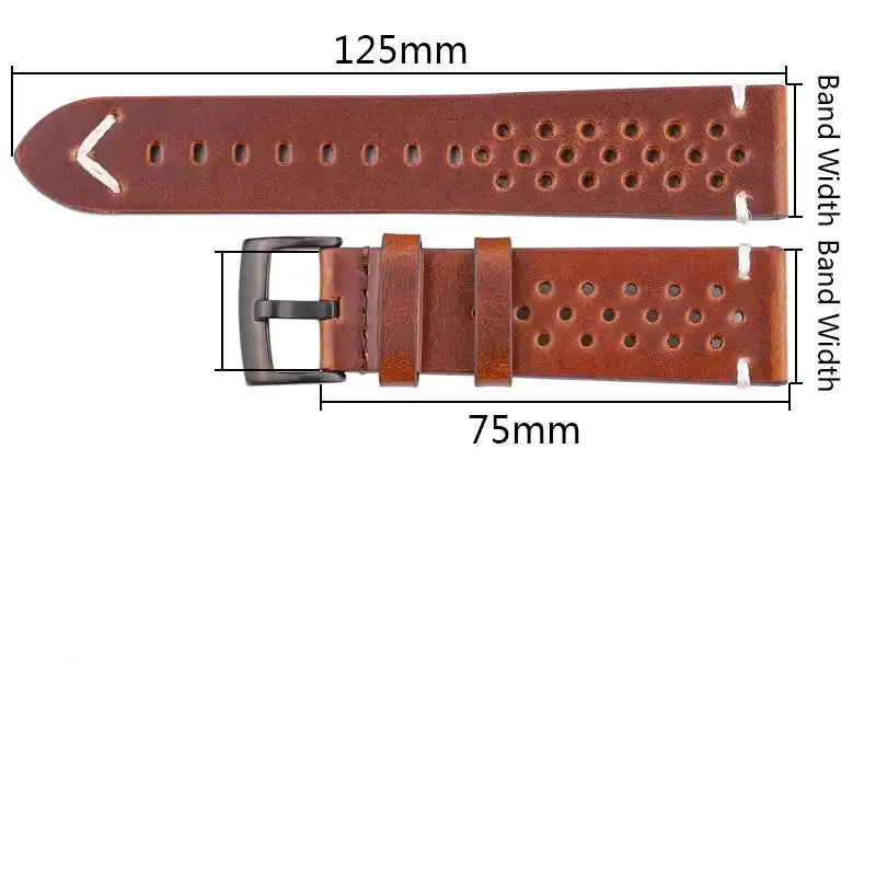 Rally leather strap dimensions