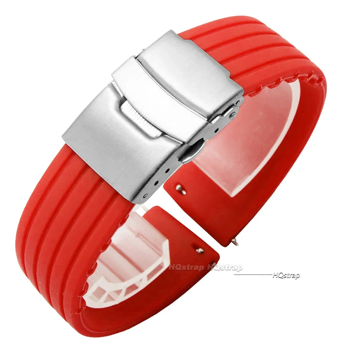 Silicone Folding Clasp Band for Polar – Red