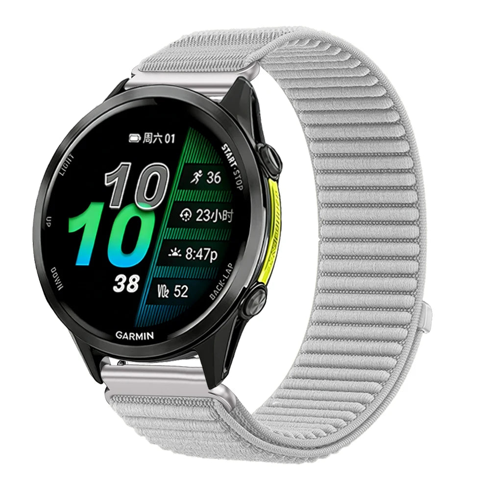Motorola Moto Ribbed Nylon Sport Loop Watch Band — Gray