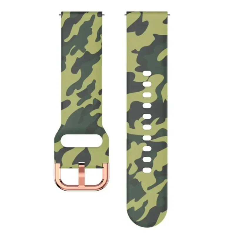 Garmin Printed Silicone Band in Army Camo