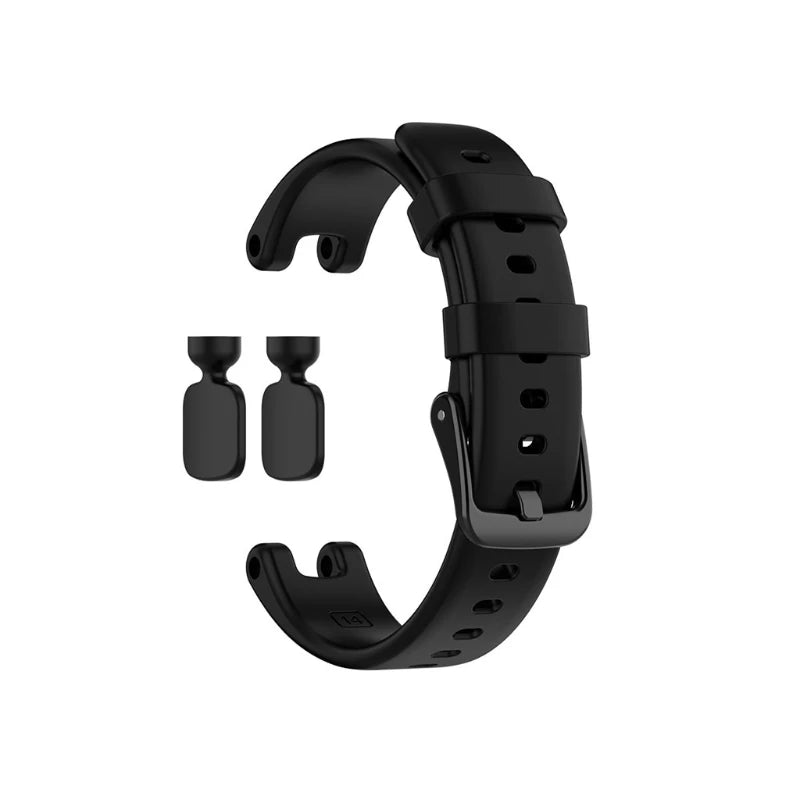 Garmin Lily (2021) Silicone Band in black with its connectors