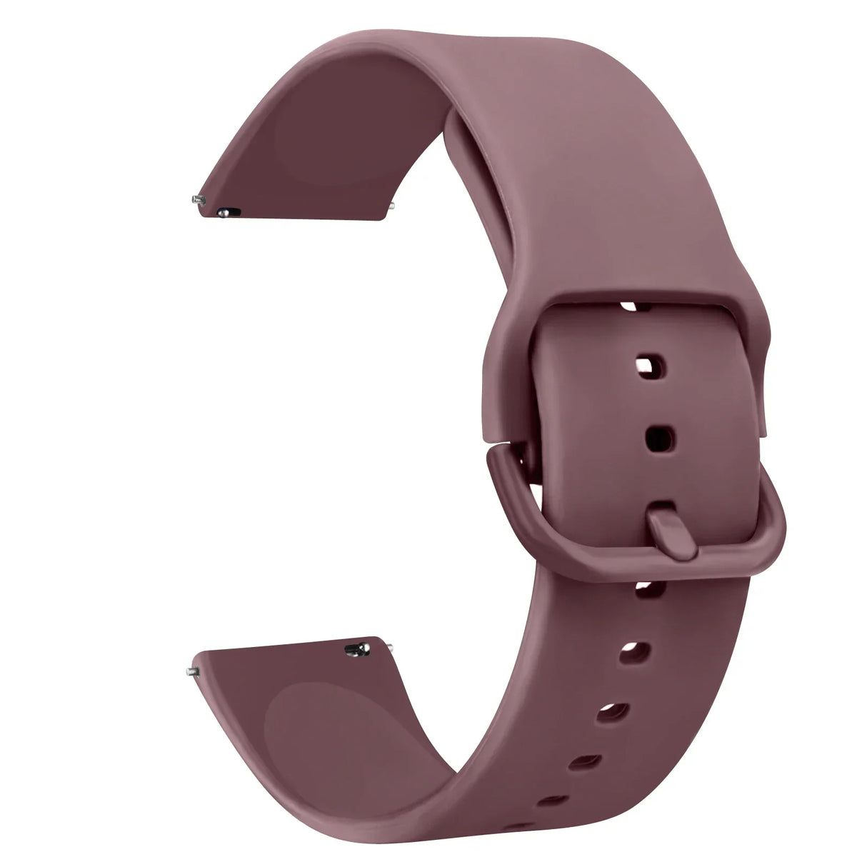 Polar Silicone Watch Band with Matching Buckle — Smoky Mauve