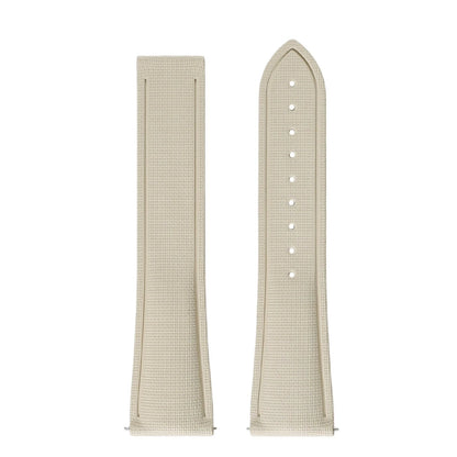 Garmin Sailcloth-Texture FKM Rubber Band in Beige, strap only