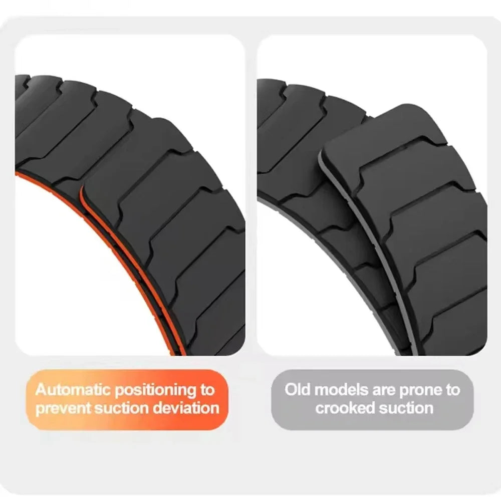Raised segments and overlap alignment detail for COROS – BandsCo Straps