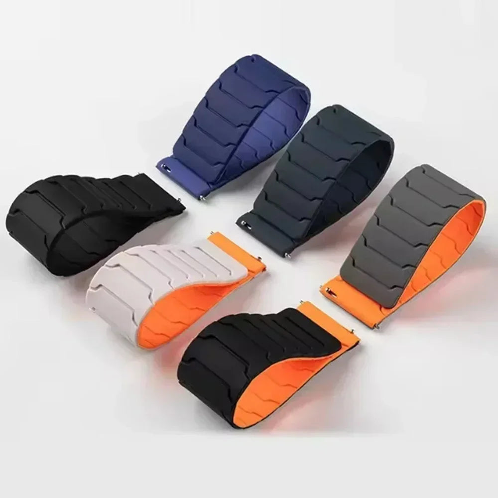 Magnetic silicone loops in solid and two-tone colors for COROS – BandsCo Straps