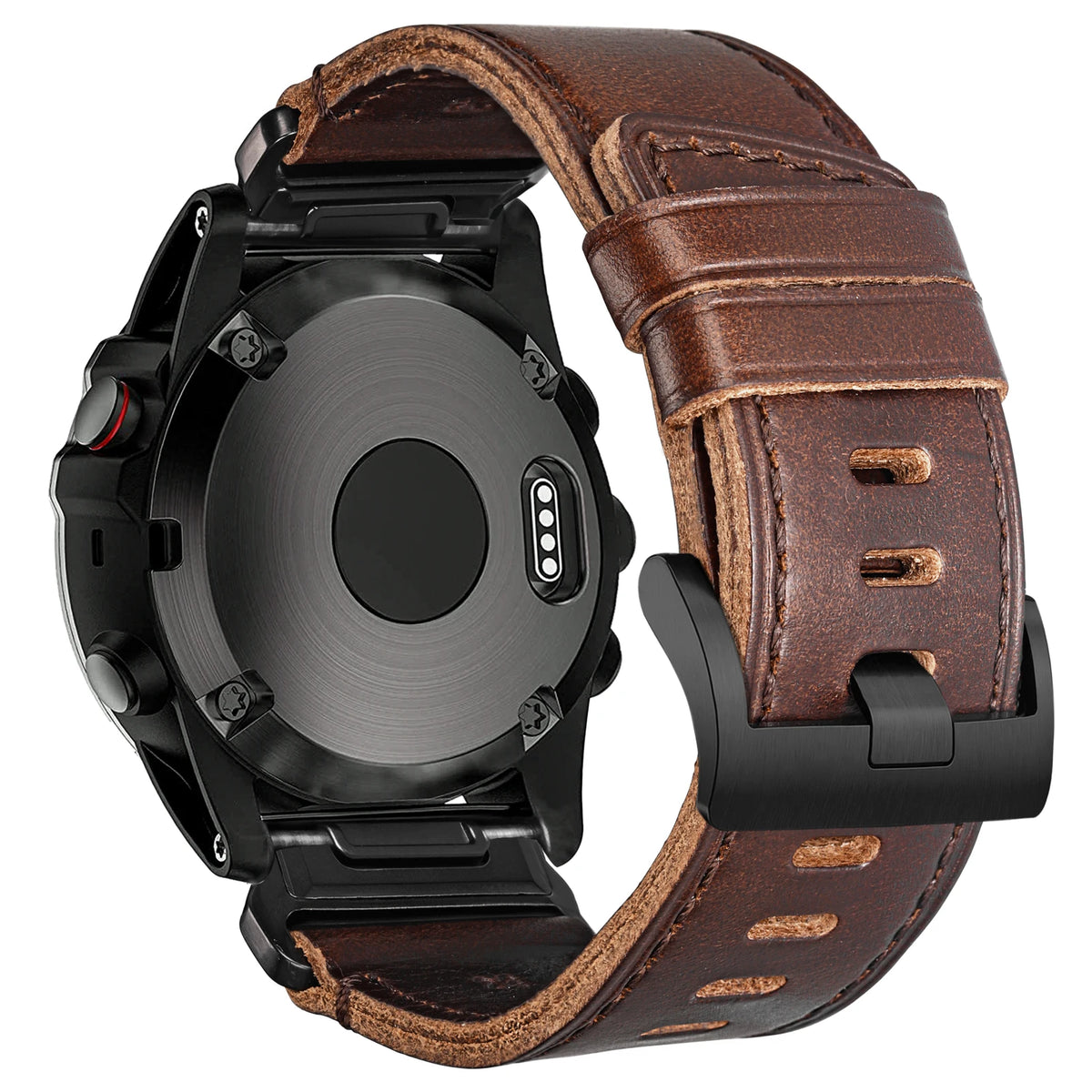 Garmin QuickFit Horween Leather Buckle Band in Brown
