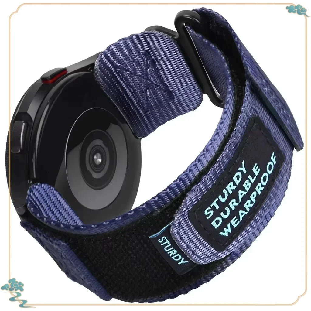Polar Nylon Hook-and-Loop Band in Solid and Camo Colors — Navy Blue