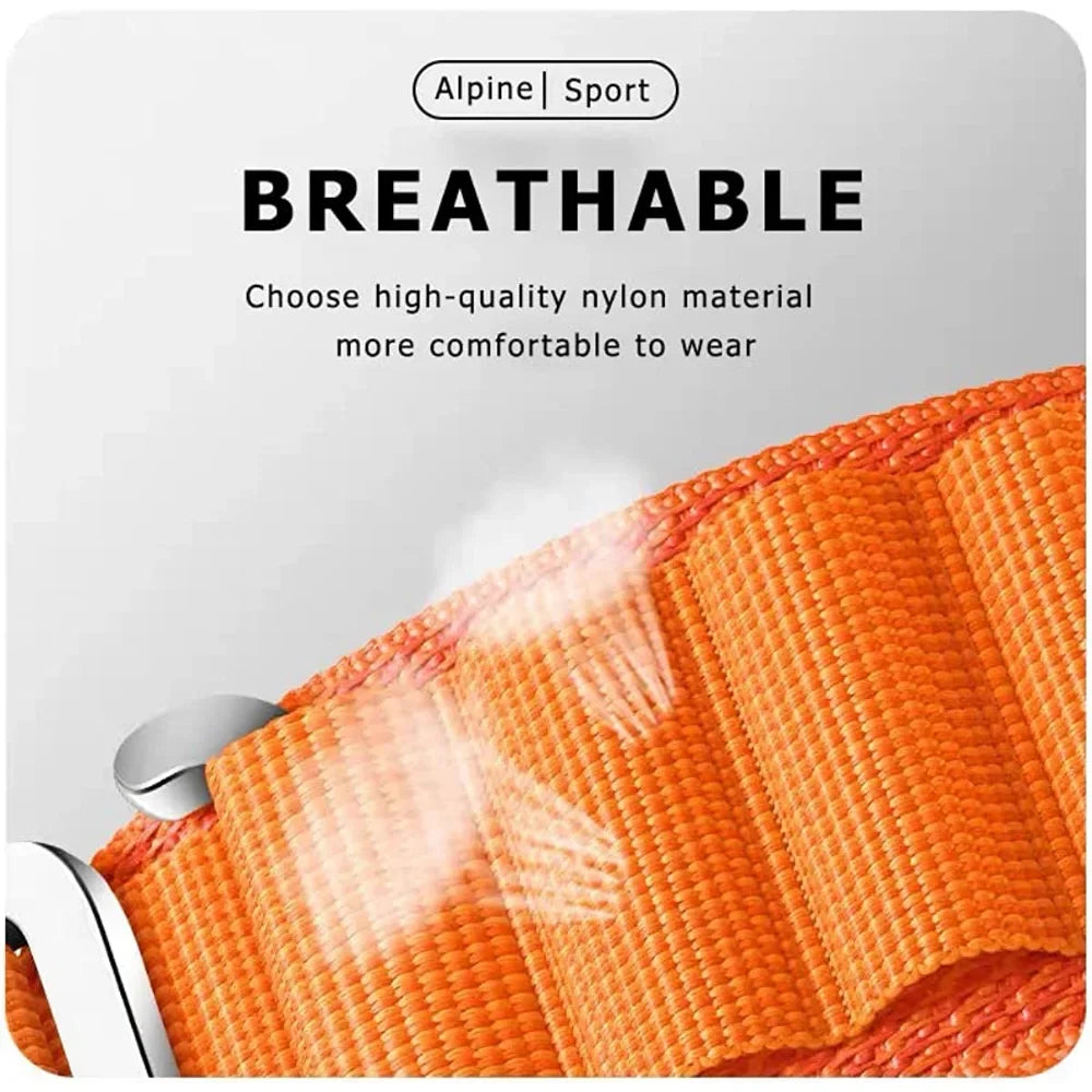 Motorola Moto Alpine-Style Nylon Band with Metal Hook – Starlight / Silver Hook