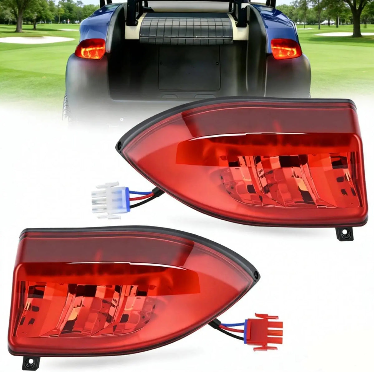 LED Taillights for Club Car Precedent & Tempo, Pair
