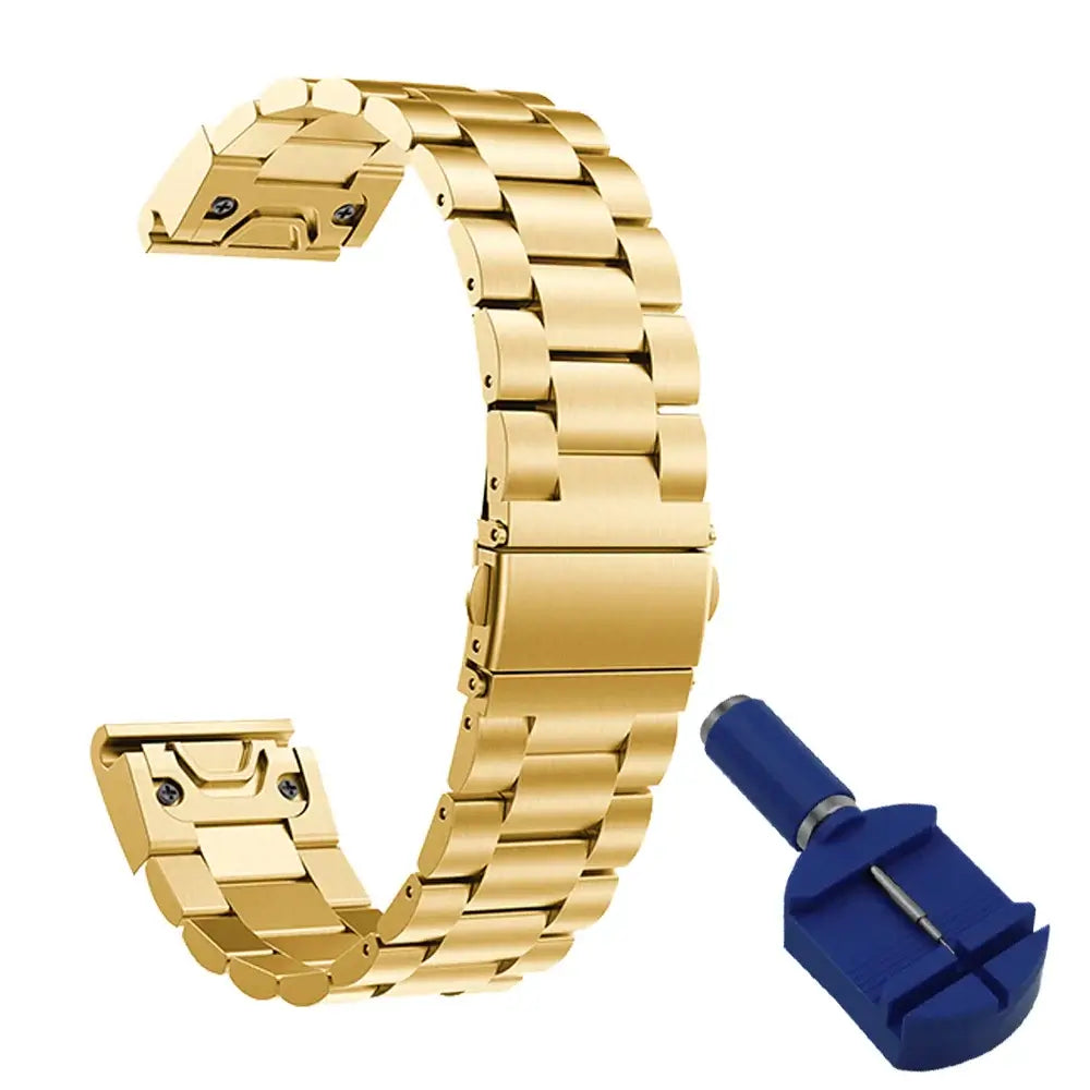 Garmin QuickFit Stainless Steel Bracelet Band in Gold
