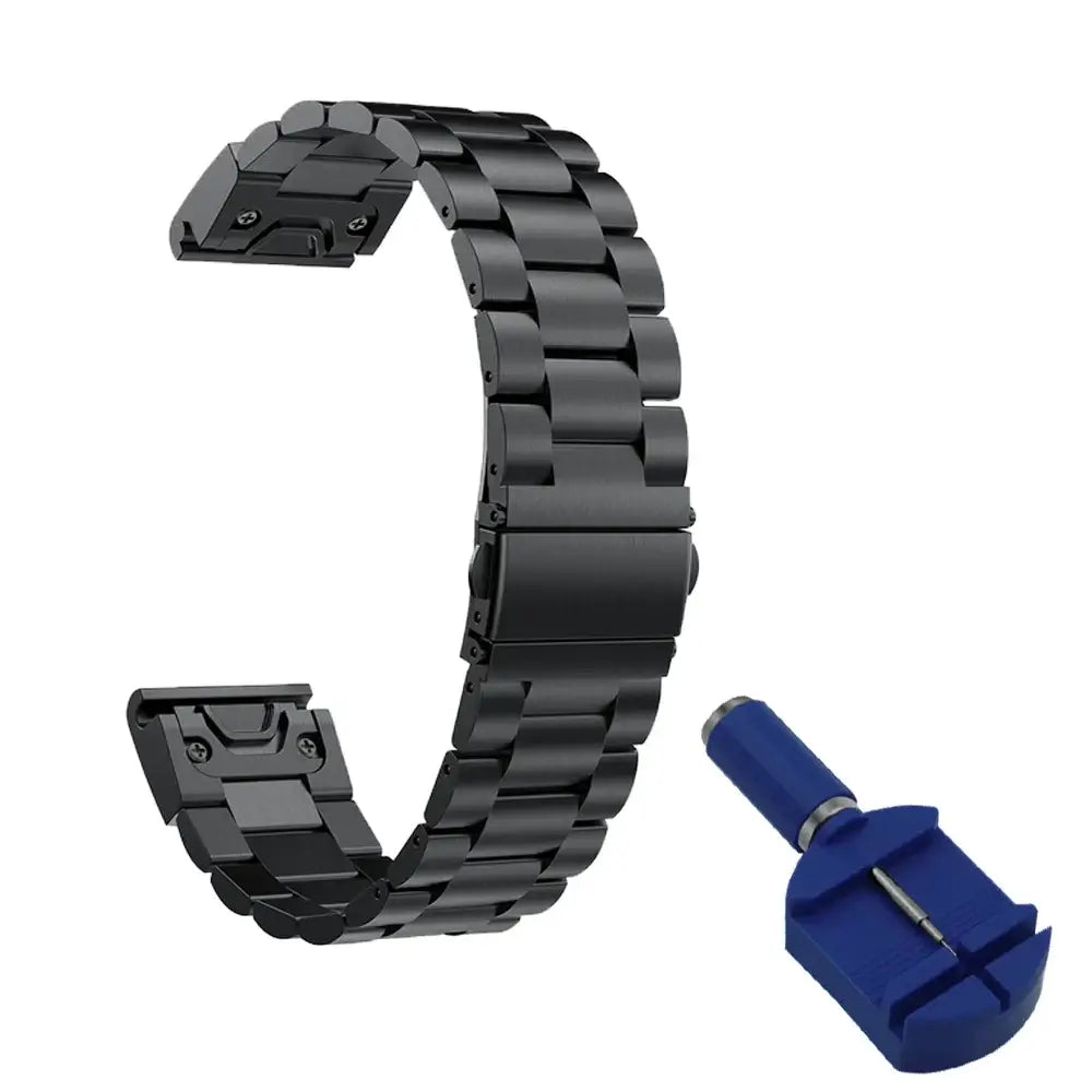 Garmin QuickFit Stainless Steel Bracelet Band in Black