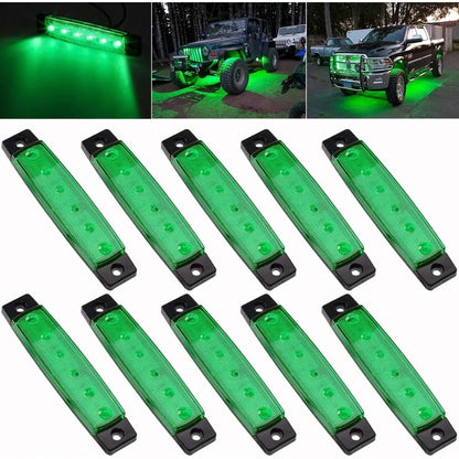 Golf Cart Underglow LED Lights, 10-Pack, Waterproof